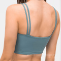 2021 new shockproof simple double shoulder strap adjustable large size ladies sexy sports bra